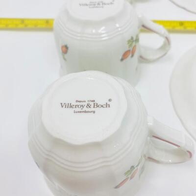 BEAUTIFUL VILLEROY & BOCH - PETITE FLEUR - CUP AND SAUCER SETS