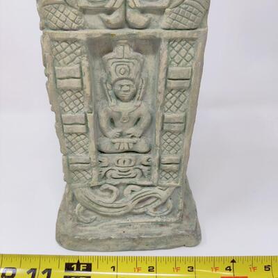 AZTEC MAYAN STYLE POTTERY VASE SIGNED M. WILKERSON 63