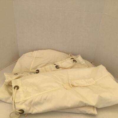 5368 Two Large White Sail Bags