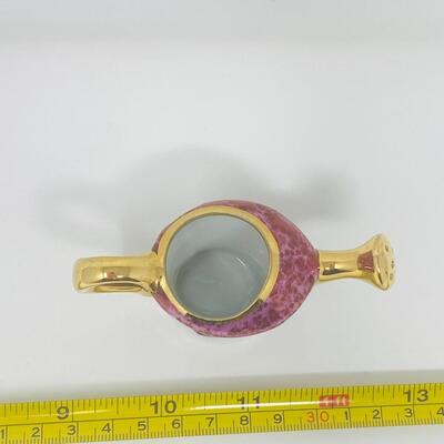 ELEGANT LIMOGES MINIATURE PORCELAIN WATERING CAN
