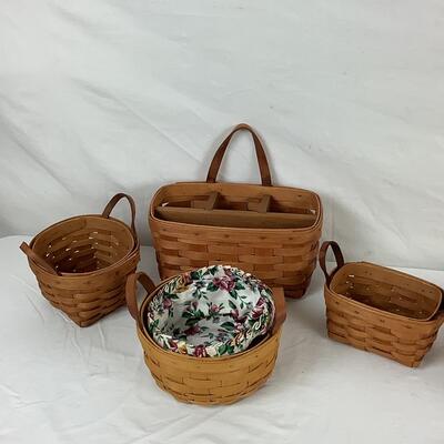 Lot 5376. Longaberger Miniature Baskets and Tree
