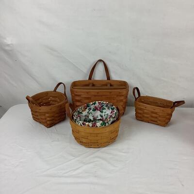 Lot 5376. Longaberger Miniature Baskets and Tree