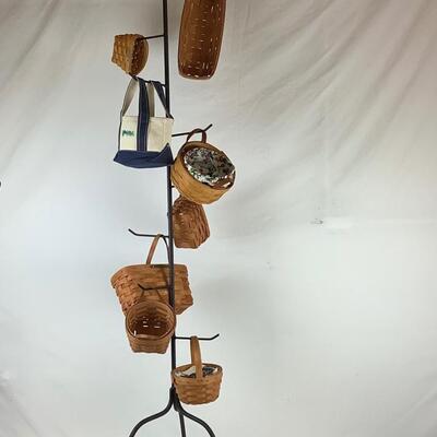 Lot 5376. Longaberger Miniature Baskets and Tree