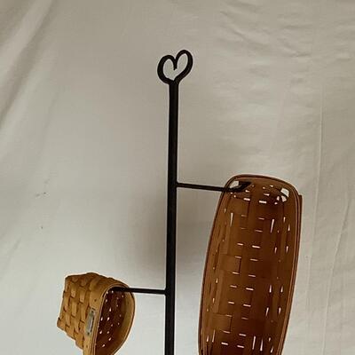 Lot 5376. Longaberger Miniature Baskets and Tree