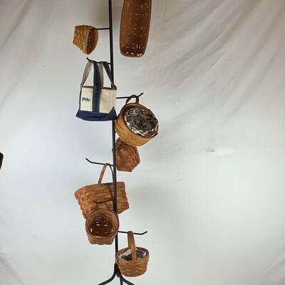 Lot 5376. Longaberger Miniature Baskets and Tree