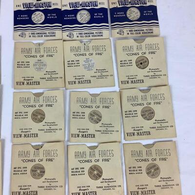 Lot. 5382. Military Training Reels/Viewmaster Training Aid, Army Air Force