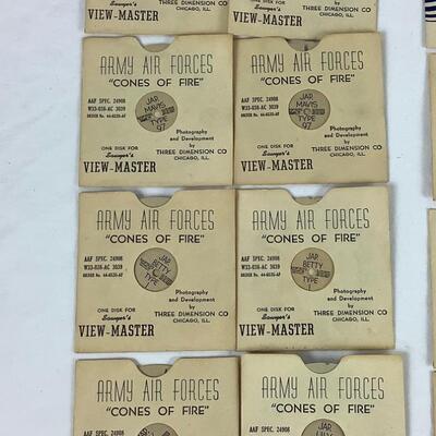 Lot. 5382. Military Training Reels/Viewmaster Training Aid, Army Air Force
