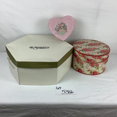 Lot. 5386. Lot of Vintage Hat Boxes