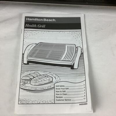Lot. 5390. Hamilton Beach Health Grill