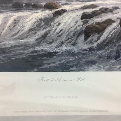 Lot. 5394. Thomas Kinkade â€œ Foothill Autumn Hill â€œ Print # 1611/1950 ( authenticity included ) & Thomas Kinkade â€œ Masterworks...