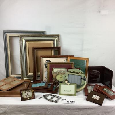 Lot. 5396.  Lot of Wooden & Leather Picture  Frames