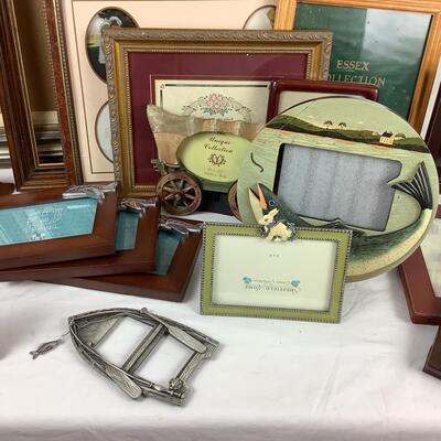 Lot. 5396.  Lot of Wooden & Leather Picture  Frames