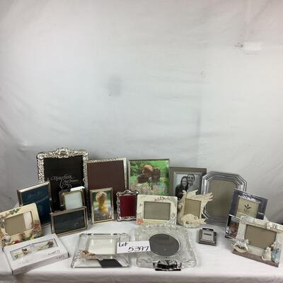 Lot 5397. Lot of Silver & Glass Picture Frames