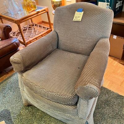 Vintage green arm chair