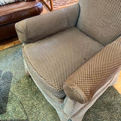 Vintage green arm chair