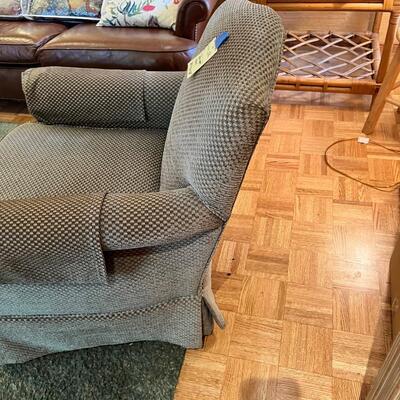Vintage green arm chair