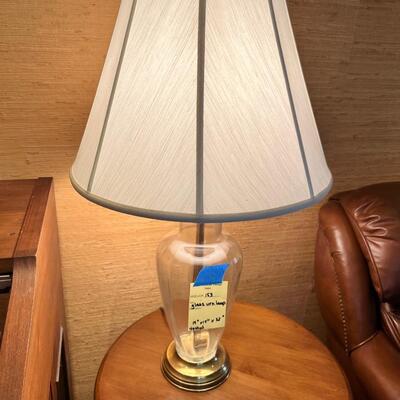 Glass urn lamp
