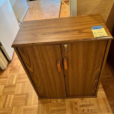 Wooden brown Locking media case