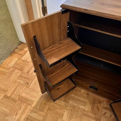 Wooden brown Locking media case