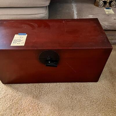 Vintage Rosewood Chinese locked box