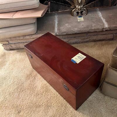 Vintage Rosewood Chinese locked box