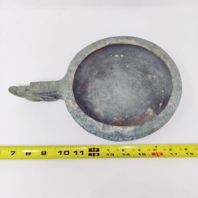 DECORATIVE NATIVE AMERICAN STYLE POTTERY DISH SIGNED M. WILKERSON 69