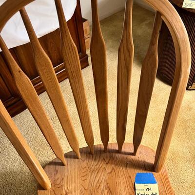 Rolling Windsor office wooden chair
