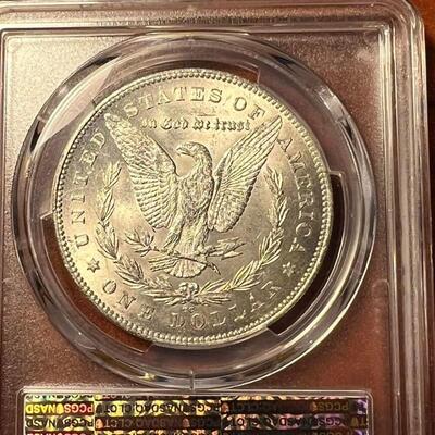 1880/79 Reverse of 78 CC Morgan Silver dollar MS 60