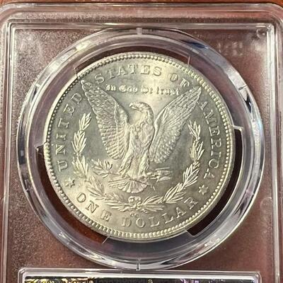 1878  CC Morgan silver dollar MS 62