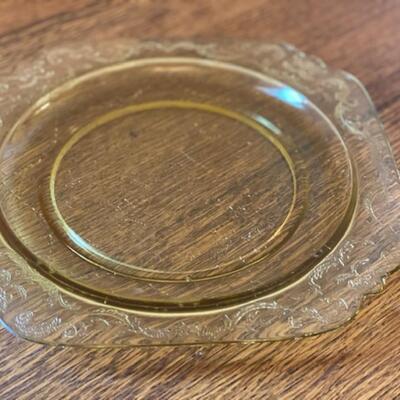 Platter by Federal Glass - Amber Depression Glass 6.5