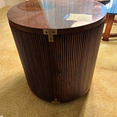 Vintage round console game cabinet