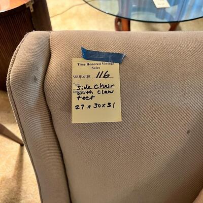 Armless chair