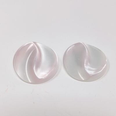 VINTAGE CLIP ON LUSTER EARRINGS LOT #1