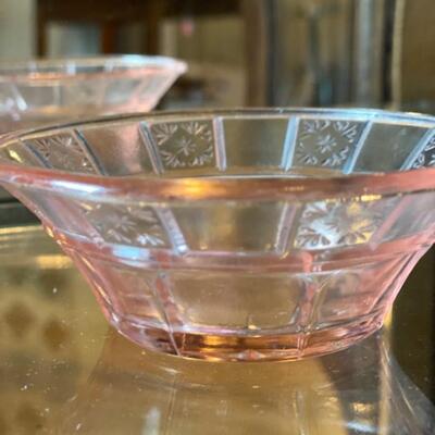 Pink Depression Glass Candy Dish 4.5