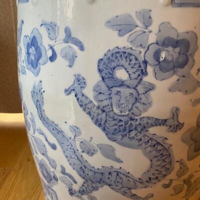 Vintage Chinese Porcelain Garden Stool 18