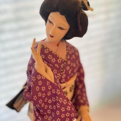 Japanese Doll Statue 14.5