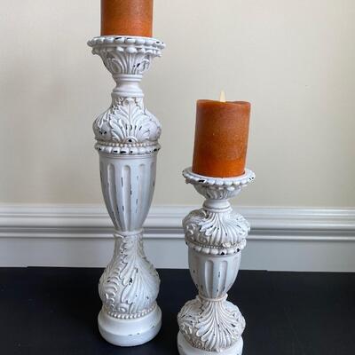 LOT 5G: Home Decor: Topiary Tree, Candle Holders & More