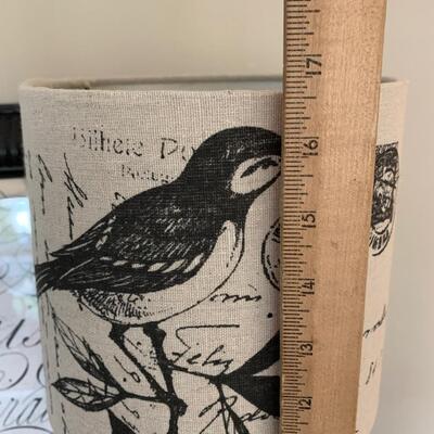 LOT 43R: Home Decor: "Calligraphe" Print  & Accent Lamp