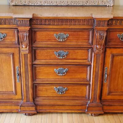 LOT 58G: Large Hickory White Buffet