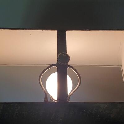 LOT 69G: Rustic All Metal Table Lamp