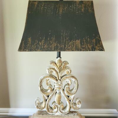 LOT 69G: Rustic All Metal Table Lamp