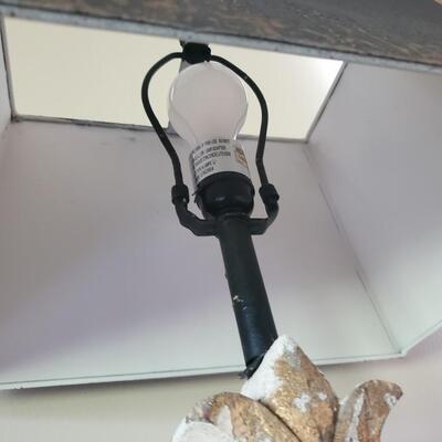 LOT 69G: Rustic All Metal Table Lamp