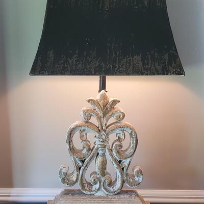 LOT 69G: Rustic All Metal Table Lamp