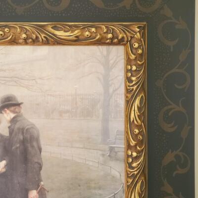 LOT 71G: Home Decor: Beautifully Framed Print of "The Garden of Eden" by Hugh Goldwin Riviere