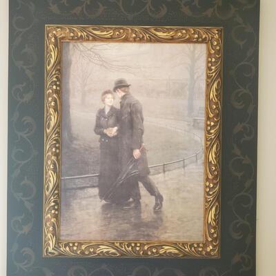 LOT 71G: Home Decor: Beautifully Framed Print of "The Garden of Eden" by Hugh Goldwin Riviere