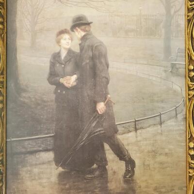 LOT 71G: Home Decor: Beautifully Framed Print of "The Garden of Eden" by Hugh Goldwin Riviere