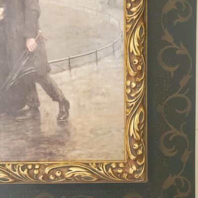 LOT 71G: Home Decor: Beautifully Framed Print of "The Garden of Eden" by Hugh Goldwin Riviere