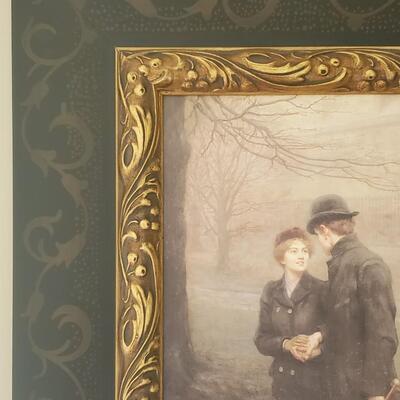 LOT 71G: Home Decor: Beautifully Framed Print of "The Garden of Eden" by Hugh Goldwin Riviere