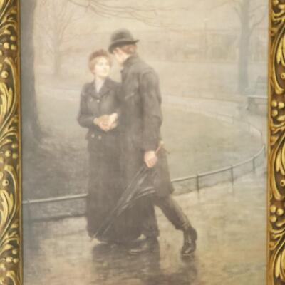 LOT 71G: Home Decor: Beautifully Framed Print of "The Garden of Eden" by Hugh Goldwin Riviere