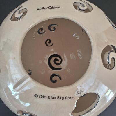 LOT 72G: Blue Sky  Christmas Candle Tea Light Gazing Ball